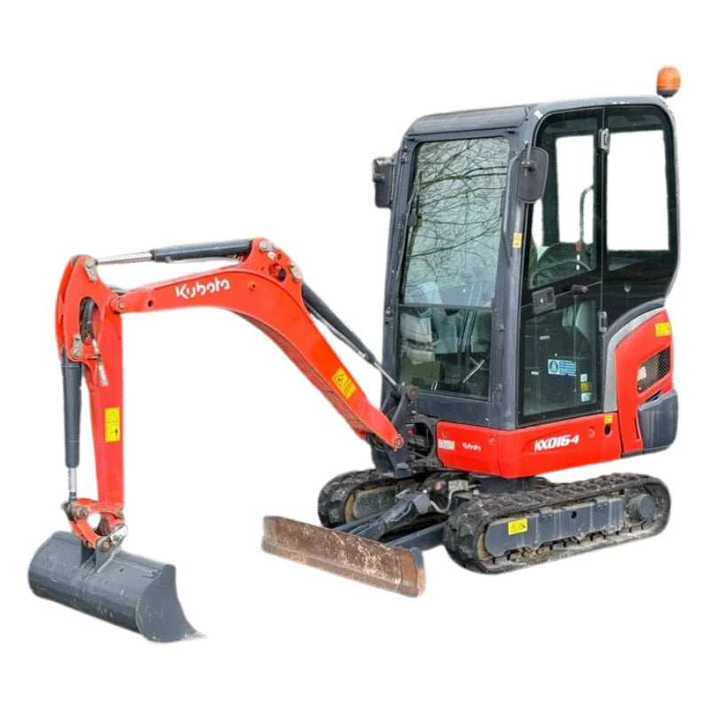 Miniexcavadora Kubota KX016-4 1,6 t vía variable — Motor D782-BH — Ocasión 2015 — 2 400 h