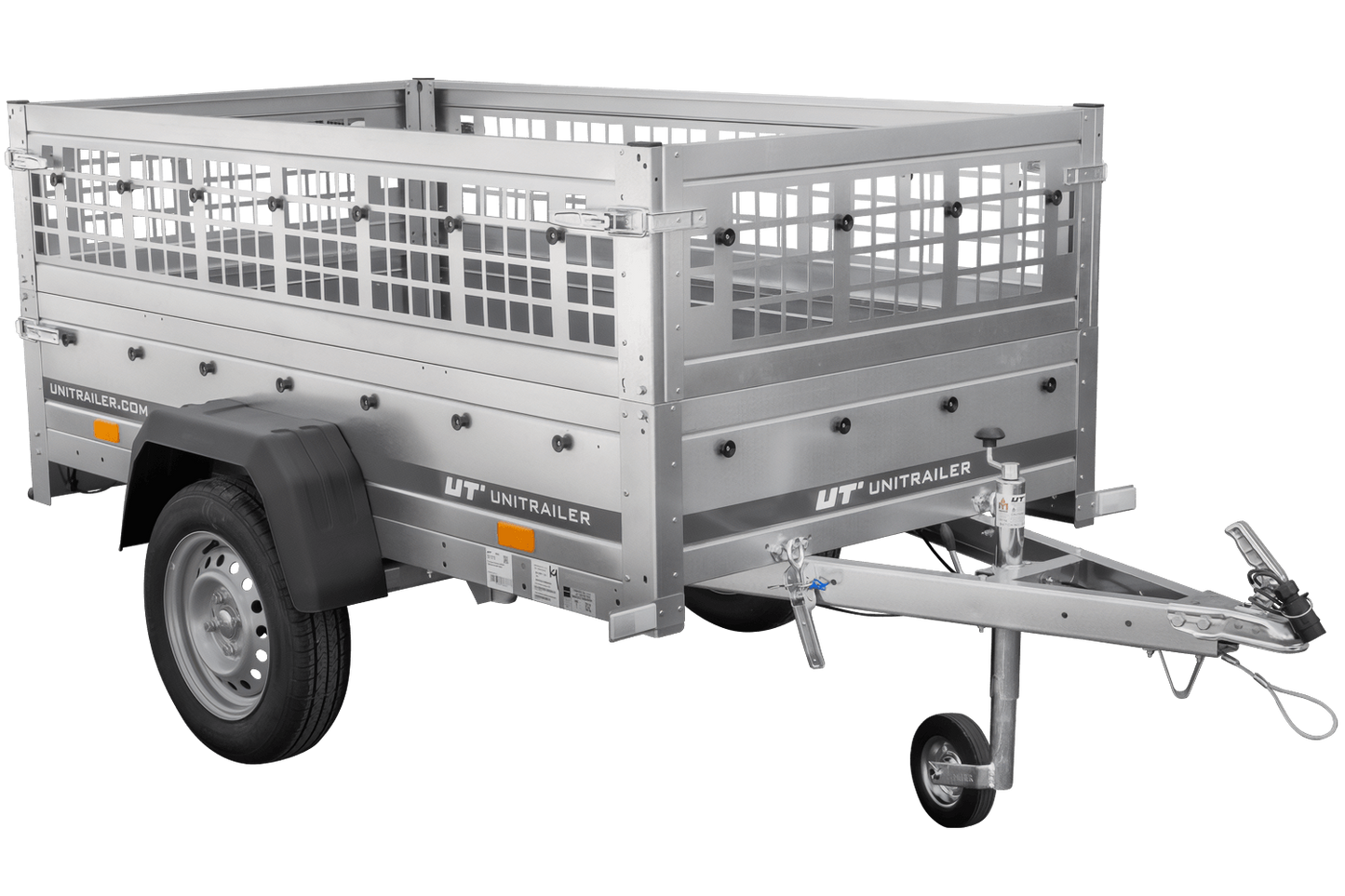 Remolque de jardín Anhänger Führerschein B 200 KIPP 200x106 cm 750 kg con rejilla para hojas