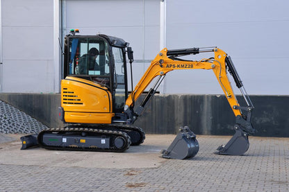 Miniexcavadora APS KMZ 28 con brazo de torsión