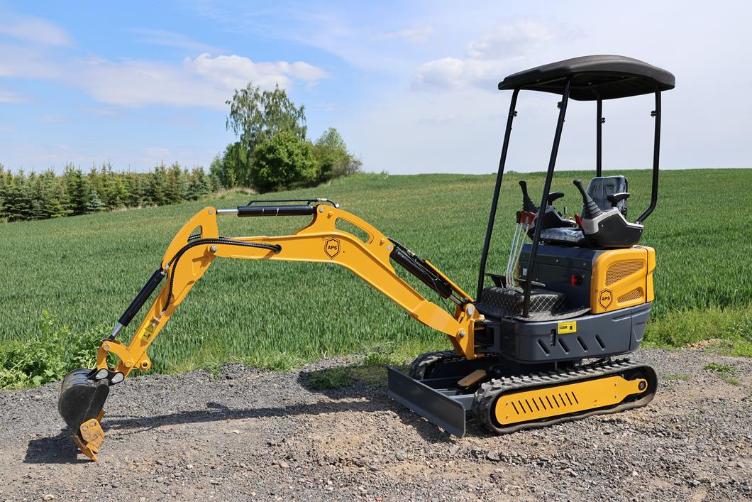 Miniexcavadora APS OKW17 con brazo oscilante
