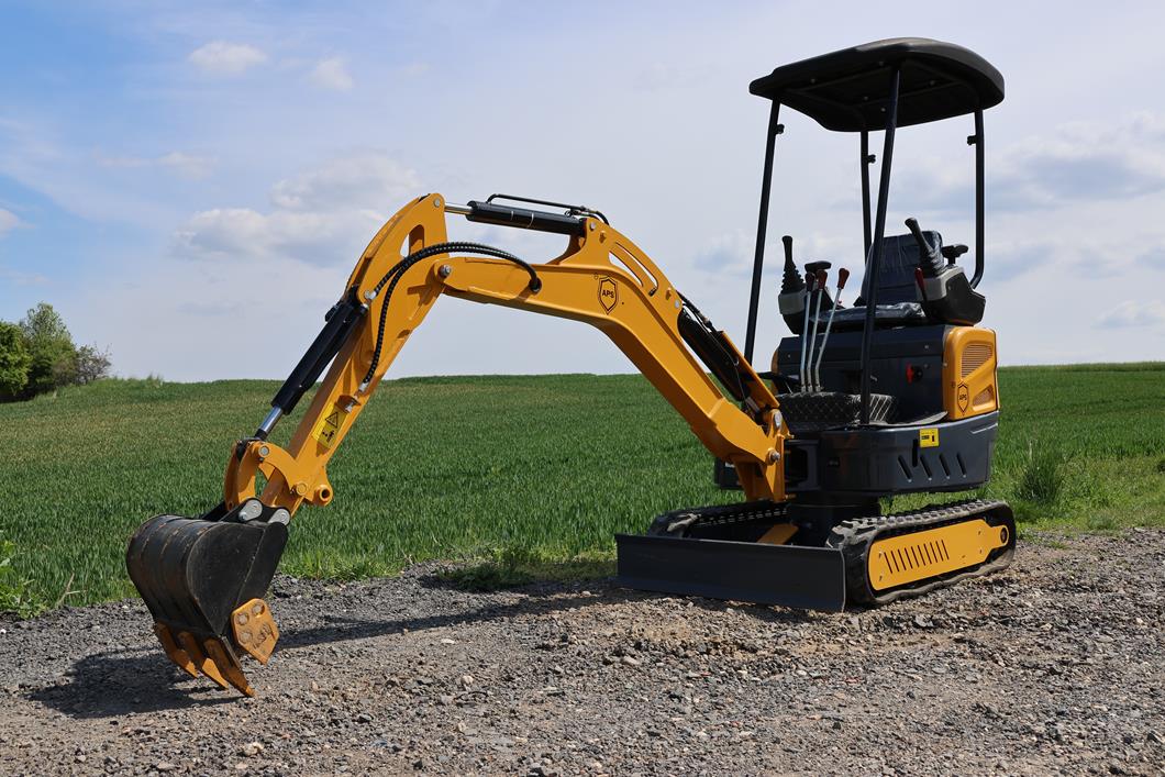 Miniexcavadora APS OKW17 con brazo oscilante