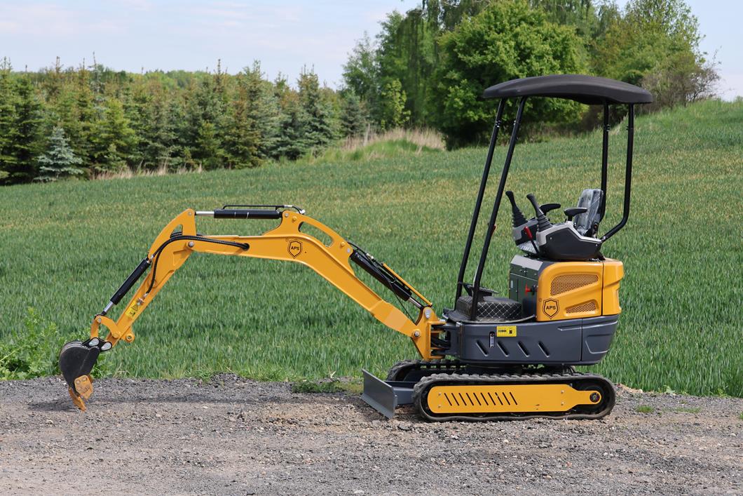 Miniexcavadora APS OKW17 con brazo oscilante