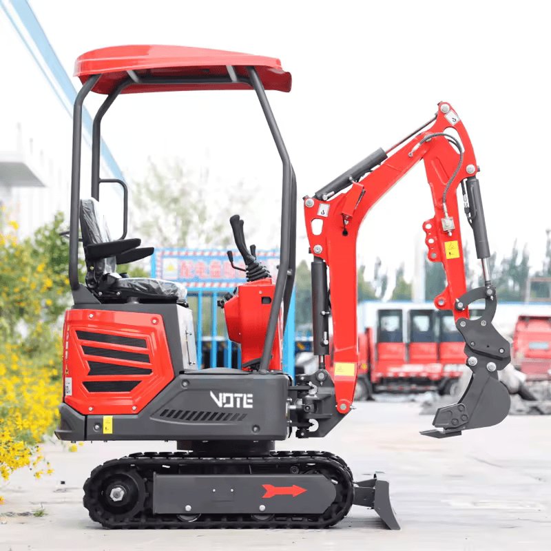 Miniexcavadora de 1 Tonelada EURO 5 con Motor Kubota