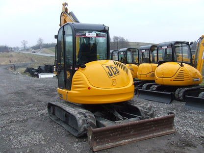 Miniexcavadora usada JCB 8055 RTS (2008) – 5,3T – Motor Isuzu 34,1 kW – Alcance 6 m