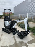 Miniexcavadora Bobcat E08 de 1,1 t de ocasión 2013 con enganche rápido y 3 cucharas