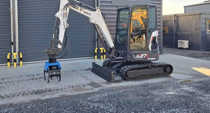 Miniexcavadora Bobcat E27z de 2,7 t usada, año 2019, 1788 h con enganche hidráulico