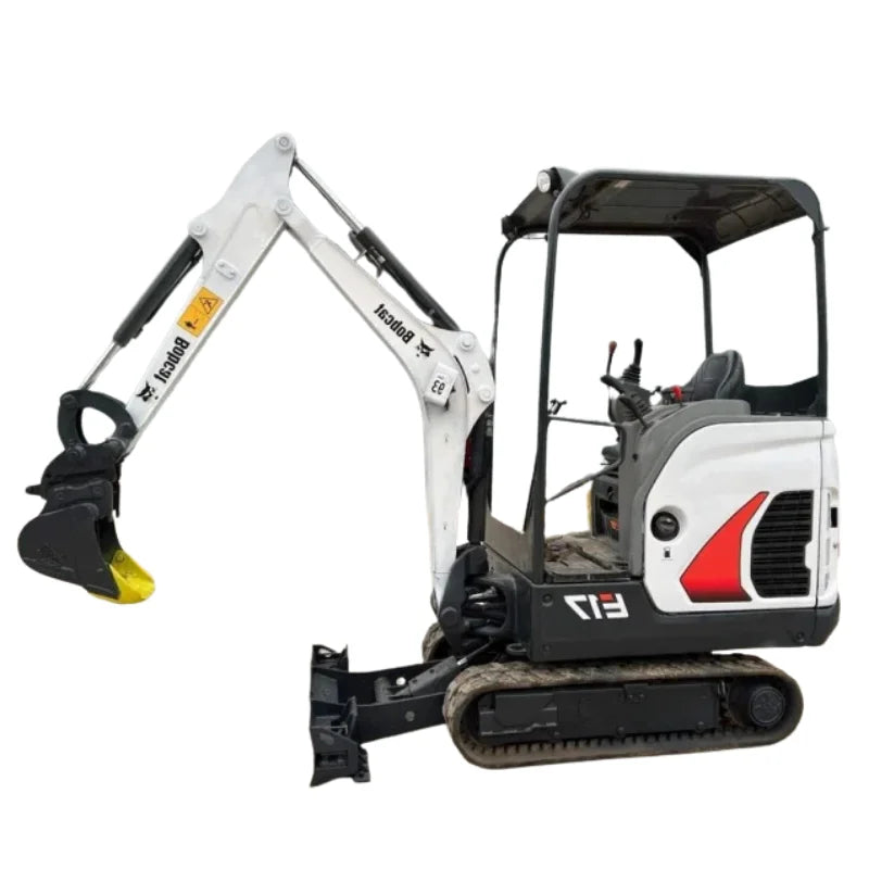 Miniexcavadora Bobcat E17 1,71 t — Enganche rápido y 3 cucharones — Ocasión 2017 — 1600 h