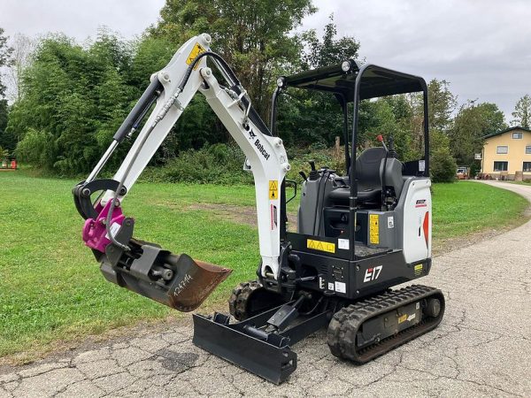 Miniexcavadora compacta Bobcat E17 de 1,7 t usada 2022 casi nueva de 10 h motor Kubota