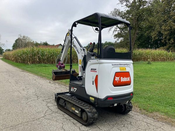 Miniexcavadora compacta Bobcat E17 de 1,7 t usada 2022 casi nueva de 10 h motor Kubota