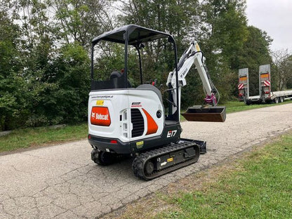 Miniexcavadora compacta Bobcat E17 de 1,7 t usada 2022 casi nueva de 10 h motor Kubota
