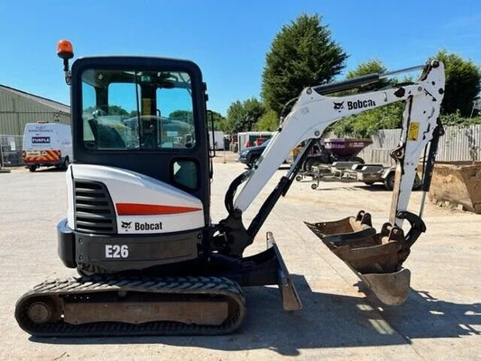 Miniexcavadora Bobcat E26 de 2,7 t de Ocasión 2018 con Chasis Extensible y 3 Cucharas
