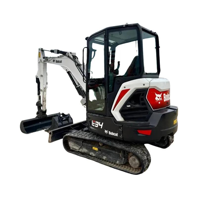 Miniexcavadora Bobcat E34 de 3,5 t — Motor Kubota D1703 18,2 kW — Usada 2022 — 1 096 h