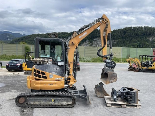 CASE CX 39B S2 (2014) – Mini excavadora de ocasión 3,9T – 3 100 h – 3 cucharones