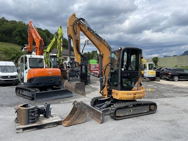 CASE CX 39B S2 (2014) – Mini excavadora de ocasión 3,9T – 3 100 h – 3 cucharones