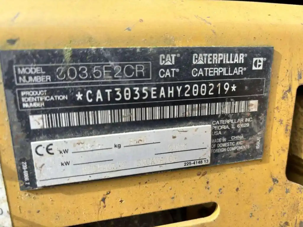 Miniexcavadora CATERPILLAR 303.5E CR – ocasión
