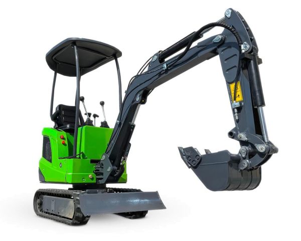 Miniexcavadora eléctrica de litio Compartec CT-B 12 Li de 1,1 t usada, 108 h con 3 cucharones