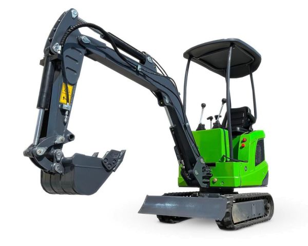 Miniexcavadora eléctrica de litio Compartec CT-B 12 Li de 1,1 t usada, 108 h con 3 cucharones