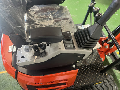 Miniexcavadora Giratoria BAIMSE 1800 kg, Motor Kubota de 3 Cilindros