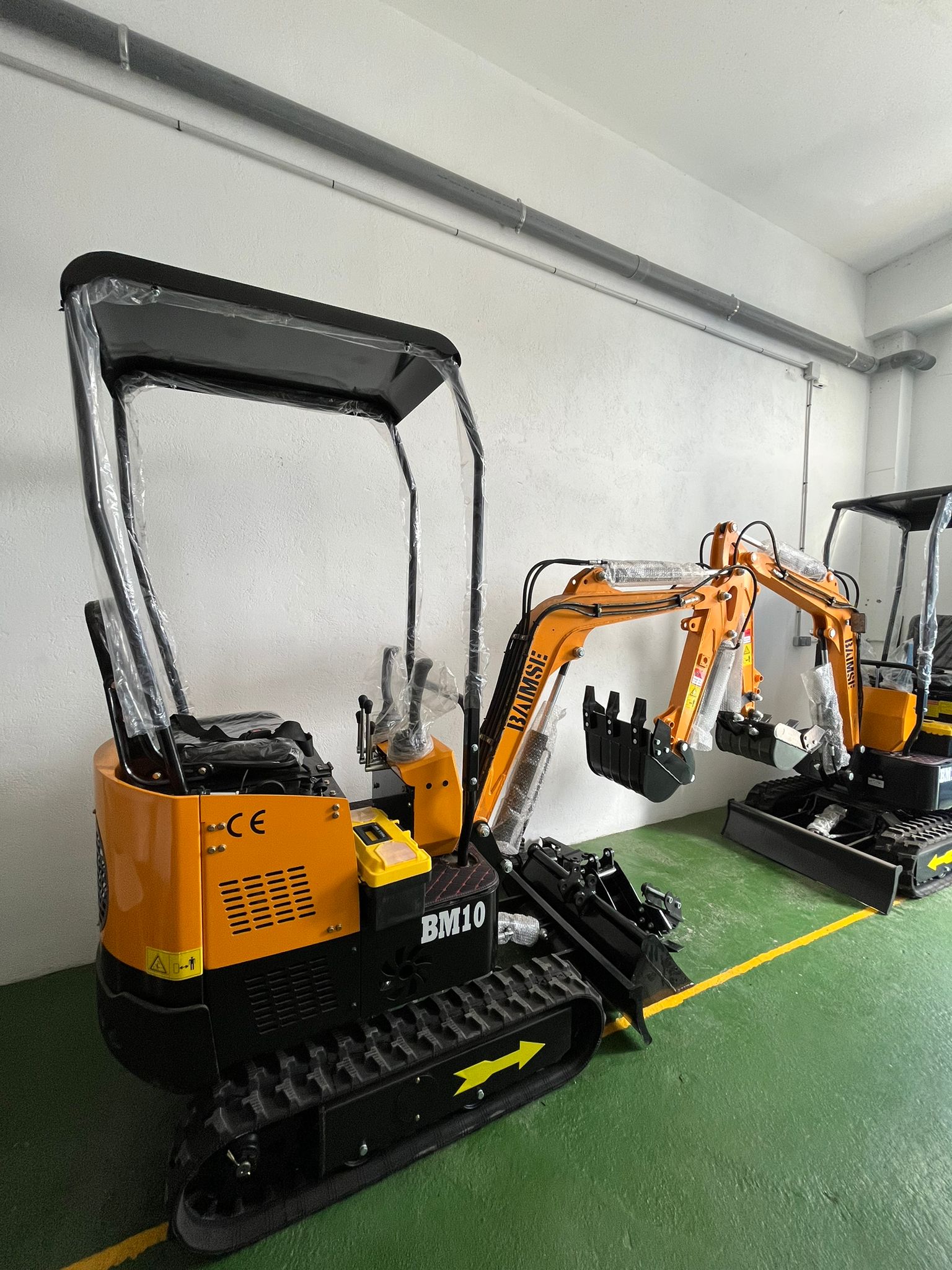 Mini Excavadora Giratoria JPC BAIMSE BM10 1 Tonelada, Motor Monocilíndrico