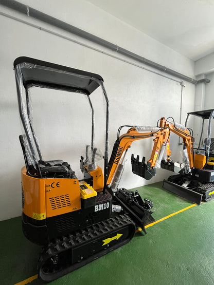 Mini Excavadora Giratoria JPC BAIMSE BM10 1 Tonelada, Motor Monocilíndrico