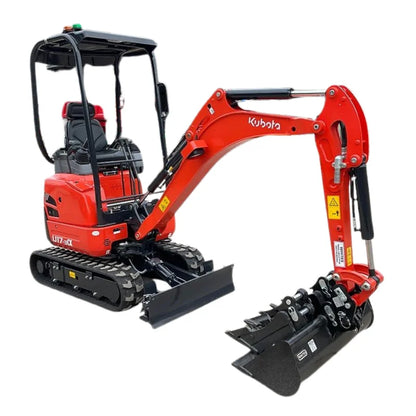 Miniexcavadora Kubota U17-3A 1,7 t giro cero — Motor D902-E4 — Usado 2023 — 57 h