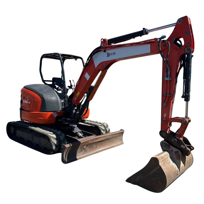 Miniexcavadora Kubota U48-4 de 4,8 t con giro cero — Enganche rápido hidráulico — Usada 2015 — 5.951 h