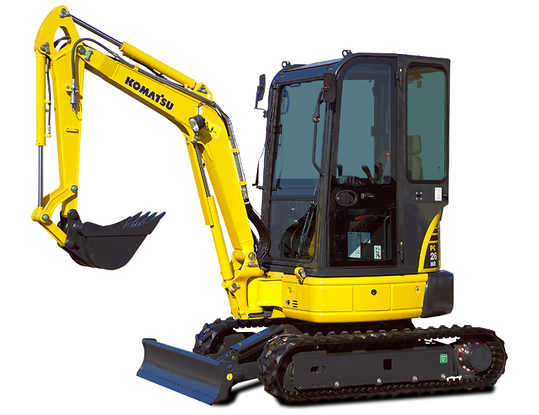 Mini-Excavadora Komatsu PC26MR-3 de Ocasión (2013) – 2,8T con 3 Cucharas