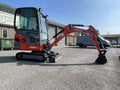 Miniexcavadora Kubota KX016-4 de 1,6 t usada 2013 cabina cerrada de 2971 h con 3 cucharones