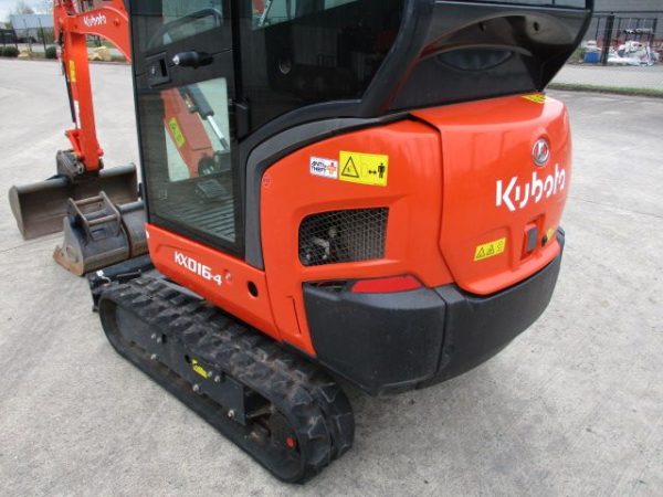 Miniexcavadora Kubota KX016-4 de 1,6 t usada 2022 con 179 h certificada CE con joysticks