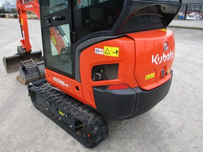Miniexcavadora Kubota KX016-4 de 1,6 t usada 2022 con 179 h certificada CE con joysticks