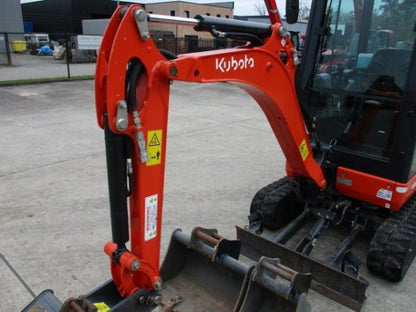 Miniexcavadora Kubota KX016-4 de 1,6 t usada 2022 con 179 h certificada CE con joysticks