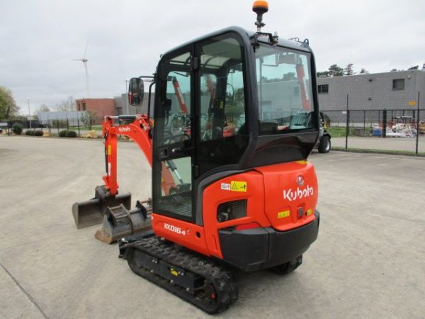 Miniexcavadora Kubota KX016-4 de 1,6 t usada 2022 con 179 h certificada CE con joysticks