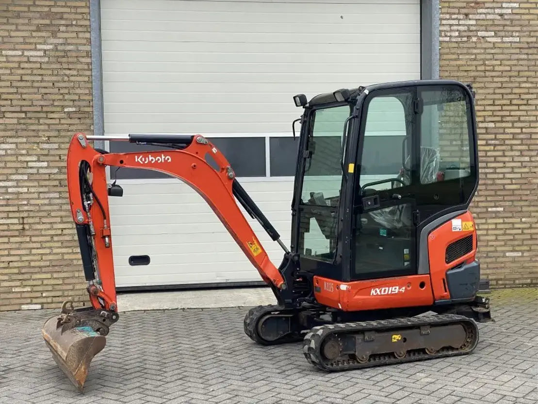 Kubota KX019-4 (2012) – Miniexcavadora 1,8T – 8 386 h – 3 Cucharas – Lista para usar
