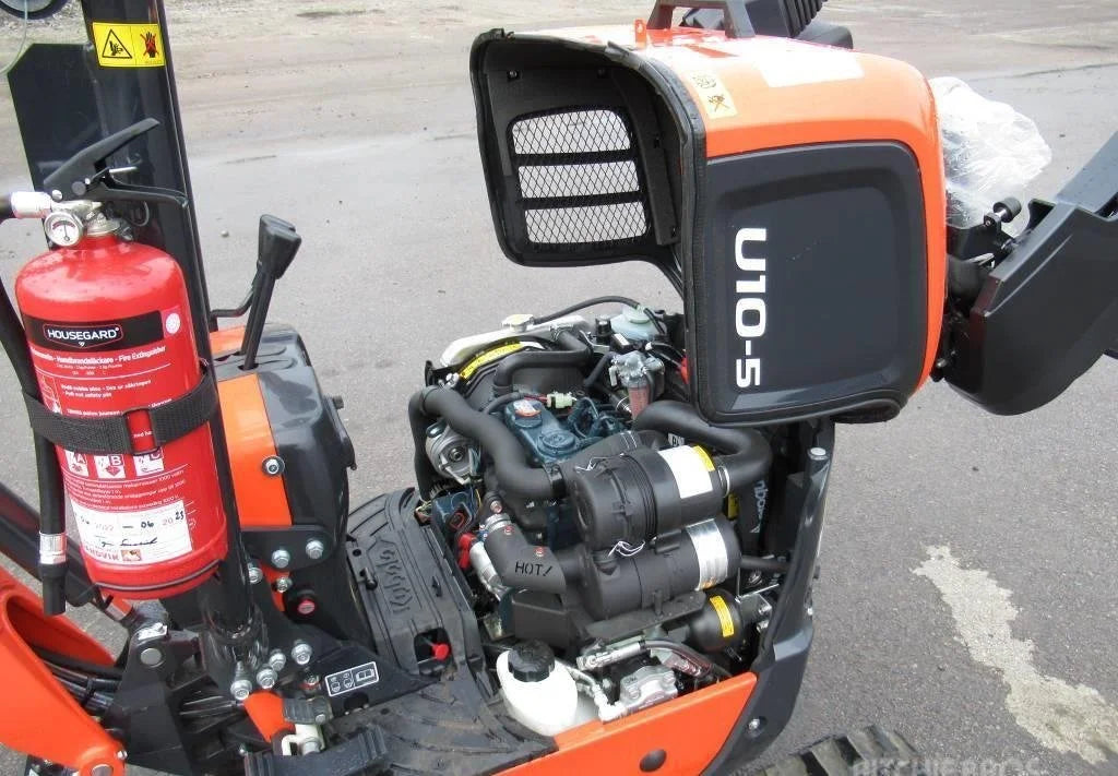 Miniexcavadora Kubota U10-5 de 1,1 t usada 2022 casi nueva de 10 h con 3 cucharas