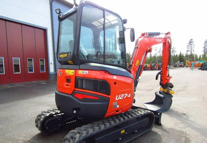 Miniexcavadora Kubota U27-4 de 2,7 t usada 2023 de 20 hp casi nueva con 3 cucharones