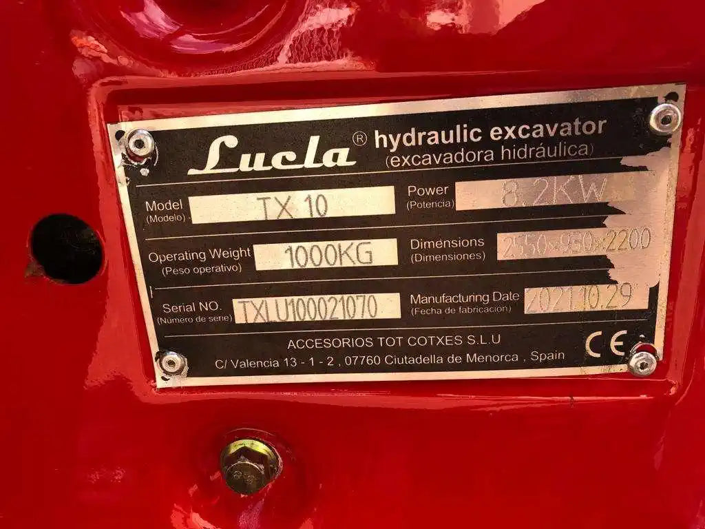 Miniexcavadora LUCLA TX10 – ocasión