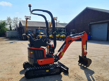 Miniexcavadora compacta Kubota U10-5 de 1,2 t usada 2022 con 249 h chasis extensible