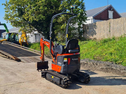 Miniexcavadora compacta Kubota U10-5 de 1,2 t usada 2022 con 249 h chasis extensible