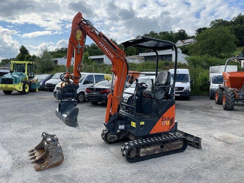 Miniexcavadora Hitachi ZX 17U-2 de Ocasión (2013) – 1,8T con Motor Yanmar y 3 Cucharas