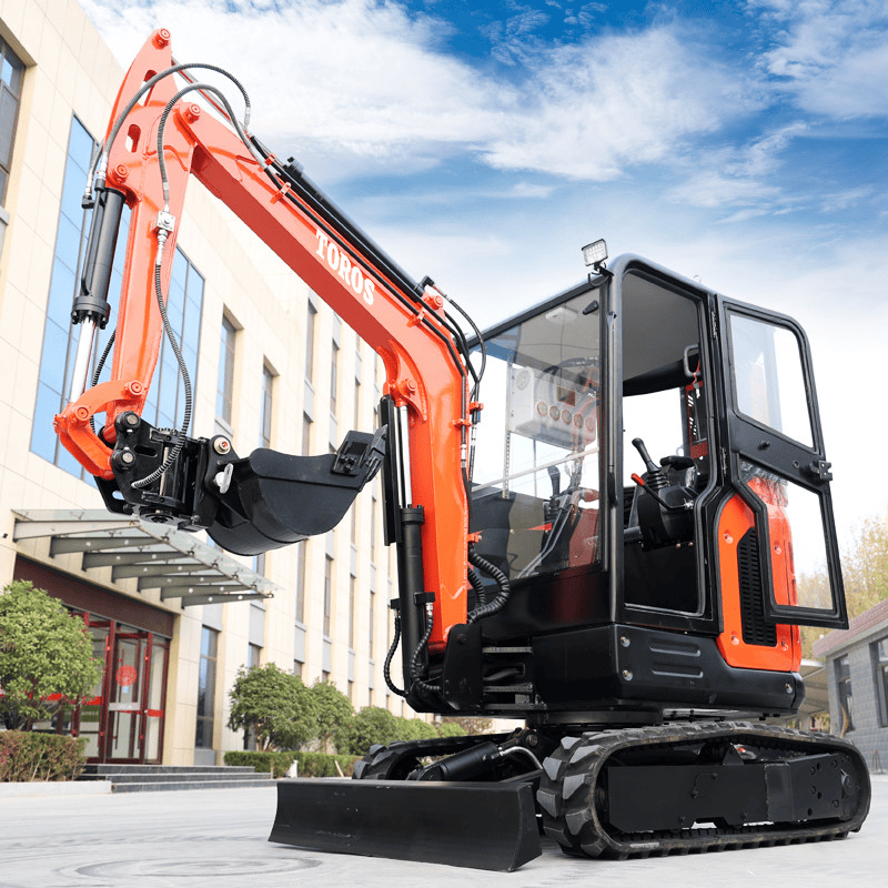 Miniexcavadora de 2,5 Toneladas con Cabina 24,5 KW – TOROS TE-25