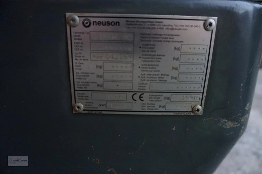 Neuson 1404 Miniexcavadora 1,4 t de ocasión 2008 de 3 620 h motor Yanmar con 3 cucharas
