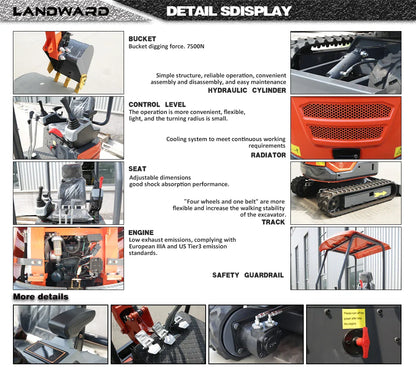 Miniexcavadora de 1.8 Toneladas
