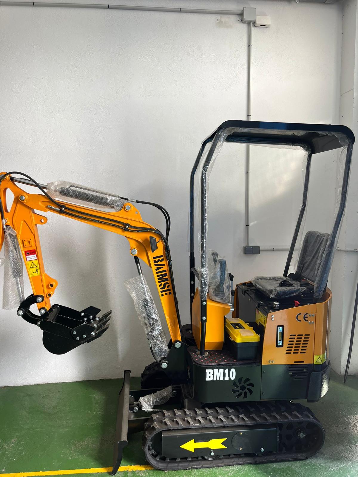 Mini Excavadora Giratoria JPC BAIMSE BM10 1 Tonelada, Motor Monocilíndrico