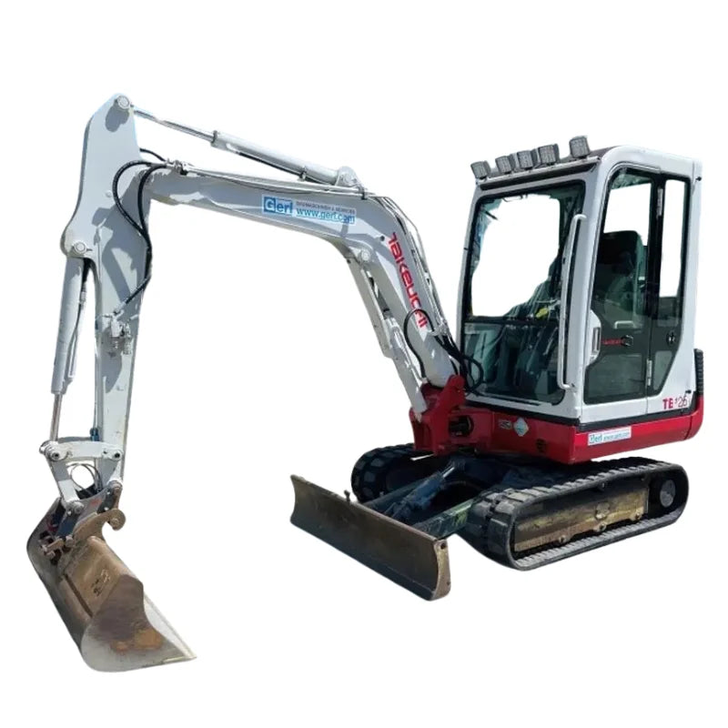 Miniexcavadora Takeuchi TB125 de 2,8 t de ocasión 2008 con enganche rápido y líneas para martillo