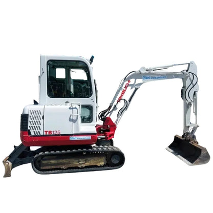 Miniexcavadora Takeuchi TB125 de 2,8 t de ocasión 2008 con enganche rápido y líneas para martillo