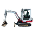 Miniexcavadora Takeuchi TB125 de 2,8 t de ocasión 2008 con enganche rápido y líneas para martillo
