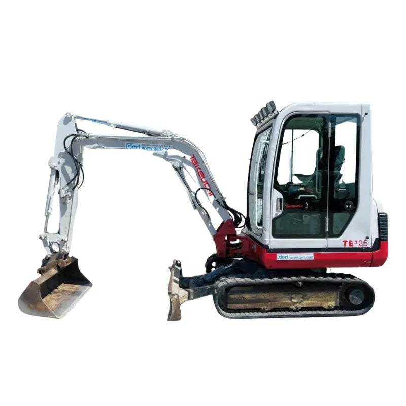 Miniexcavadora Takeuchi TB125 de 2,8 t de ocasión 2008 con enganche rápido y líneas para martillo