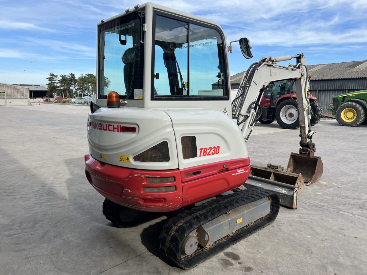 Takeuchi TB230 2020 – Miniexcavadora 2,9T con 2.049h, Motor Yanmar 18,2 kW