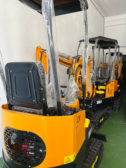 Mini Excavadora Giratoria JPC BAIMSE BM10 1 Tonelada, Motor Monocilíndrico