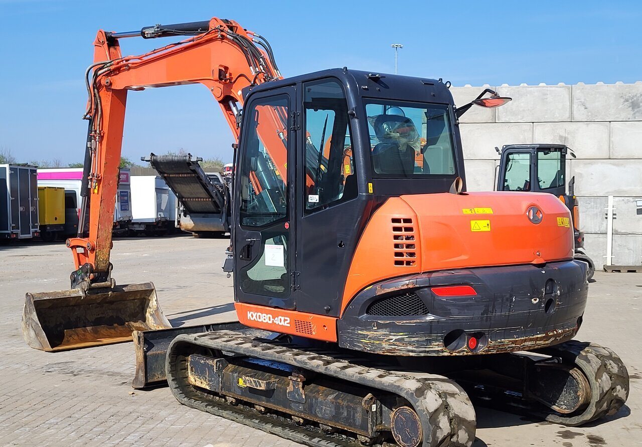 Kubota KX080-4A2 2020 – Miniexcavadora 8T con 2.955h, Cazo 0,25 m³